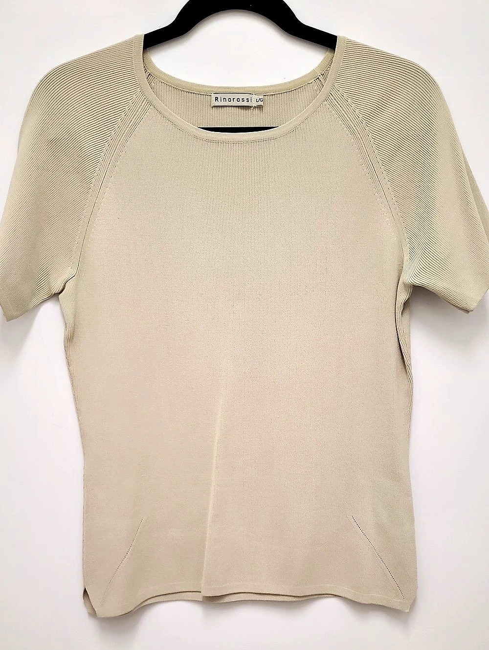 Rinorossi Short Sleeve Top in Beige Like New